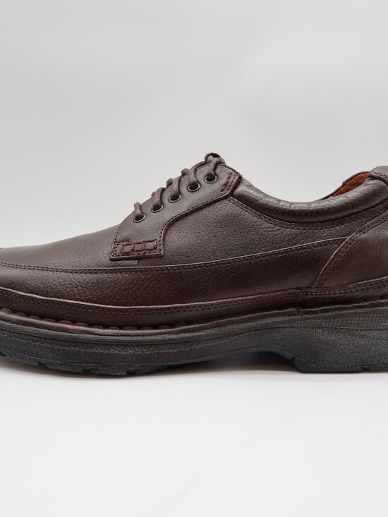 Hush Puppies Summit Persimmon Mens 8.5 Brown Leather Casual Oxfords